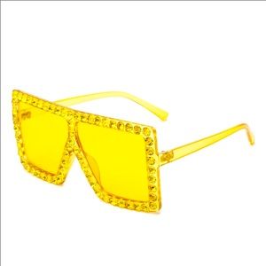 Yellow Sunglasses * NEW NEVER WORN NO TAGS *